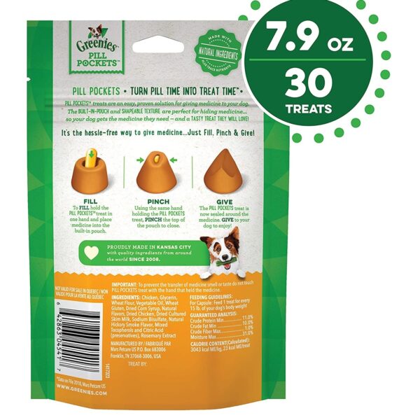 GREENIES Pill Pockets Natural Dog Treats to hide dog medication