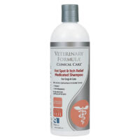 Veterinary Formula Clinical Care Hot Spot and Itch Relief Shampoo bottle for dogs and cats, 16 oz – medicated itch and hot spot relief