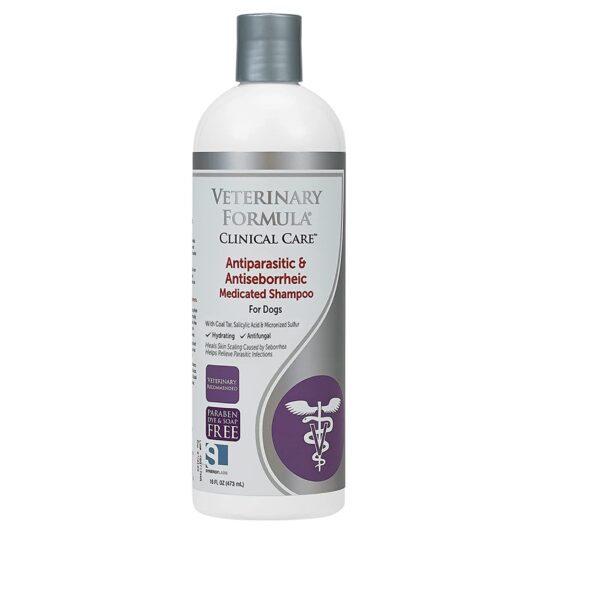 Veterinary Formula Antiparasitic & Antiseborrheic Medicated Dog Shampoo