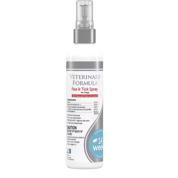 Veterinary Formula Flea and Tick Spray for Dogs,kills on contact 8 oz (UK)