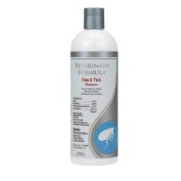Veterinary Formula Flea & Tick Shampoo bottle for dogs and cats – effective flea and tick treatment with natural pyrethrum