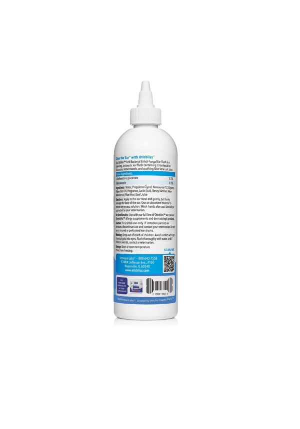 VETNIQUE LABS Oticbliss Ear Cleaner /flush for dog & cats ear infection control